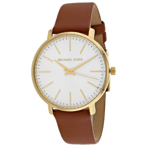 michael kors watch leather women.